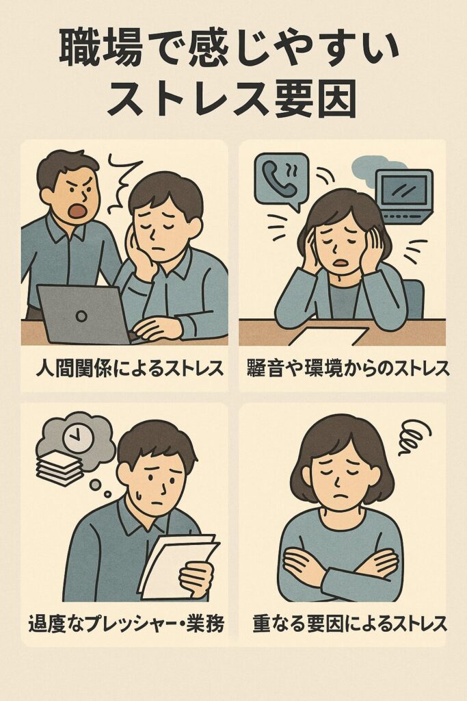 職場で感じやすいストレス要因